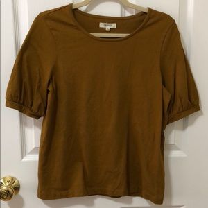 Madewell Mustard Yellow Short sleeved shirt
